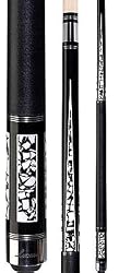 Ebony Forearm Lucasi Crushed Material Suspended Inlay Two-Piece 58" Billiard Cue (18-21oz)