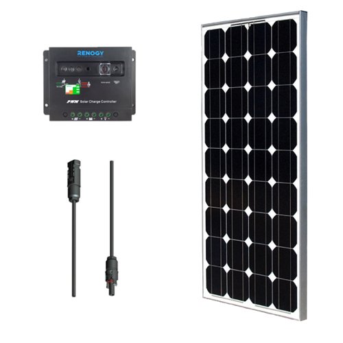 Solar Panel Bundle 100W Monocrystalline 100W Solar Panel + 30A Charge
