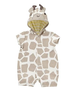 Unisex Giraffe Novelty Hooded Romper