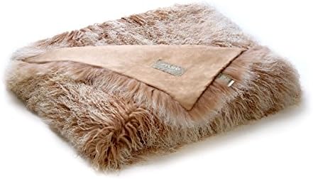 Tibetan Lambskin Curly Fur Throw Blanket Shell