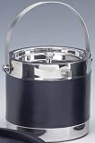 Review Kraftware  / Kraftware 51107 Stitched Navy Polished Stainless Ice Bucket with Wrap