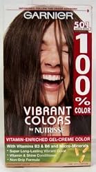 Garnier 100% Color Vitamin-Enriched Gel Cr&egrave;me, 501 Medium Brown