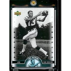 2005 Upper Deck Legends Don Maynard New York Jets Football Card #55 - Mint Condition - In Protective Display Case !!