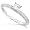 1/2ctw 14k White Gold Round Brilliant & Princess Cut Diamond Engagement Ring (HI/I1-I2) - Size 5