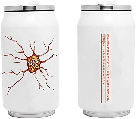 Amine Koutetsujou no Kabaneri Mumei Ikoma Insulated Travel Mug with Straw Stainless Steel Cup 300ml
