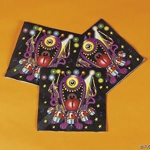 Monster Bash Luncheon Napkins 13 (16 pc) by Fun Express
