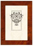 Malden International Designs Light Walnut Burlwood Veneer Frame, 4-Inch by 6-Inch