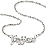 LogoArt Jeff Gordon Sterling Silver Signature 18 Necklace
