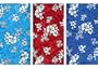 The Green Room HIBISCUS PRINT Towel Aqua