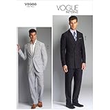 Vogue Patterns V8988MUU Men's Jacket and Pants Sewing Template, Size MUU (34-36-38-40)