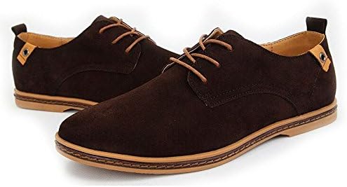 Shoes Men Leather Low Casual Brown Size 6.5