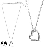 SG PARIS-COLLIER----FEMME-METAL--40cm+EXTENSION--SYMBOLE CULTUREL-COEUR