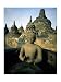 Buddha statue in front of a temple, Borobudur Temple, Java, Indonesia Poster (18.00 x 24.00)