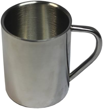 VanDay Stainless Steel Coffee Mugs Cappuccino Cups Tea Cup Double Wall Food Grade Durable Safe (12 OZ)
