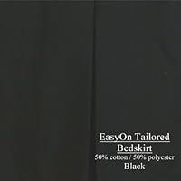 Tailored Queen EasyOn Dust Ruffle in 3 Drop Lengths: 15, 18 and 21 inch Available in 12 colors Featuring EasyOn installation - no need to remove your mattress