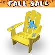 Lohasrus FALL Sale - Kids Patio Chair 15003 - Non-toxic Stained Fir, Indoor / Outdoor, for ages 2 to 5, Plus Free Drawing Book