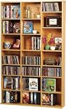 Atlantic 38435065 Oskar 756 CD/360 DVD/BluRay/Games Wood Cabinet (Maple)