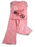 Mish Mish Mish Mish - Toddler Girls 2-Piece Pant Set, Pink/ Red/ Navy/ White