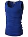 H2H Mens Casual Slim Fit Basic Designed Lightweight Sleeveless Round Neck Tank Tops