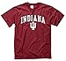 Campus Colors NCAA Adult Gameday Cotton T-Shirt - Premium Quality - Semi-Fitted Style - Officially Licensed Product (Indiana Hoosiers - Cardinal, Large)