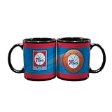 NBA Philadelphia 76Ers 2 Pack 11oz Black SportsBall Mug