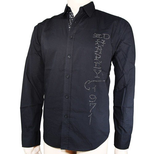 Ed Hardy Herren Hemd mit Strass ‘Love kills slowly’