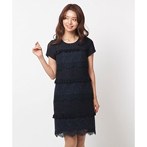 ローズティアラ（Rose Tiara） 【予約商品】【Rose TiaraJewel】コットンスラブジャガードレース切替ワンピース