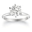 Certified 14k White or Yellow Gold Round Diamond Solitaire Engagement Ring (1 1/2 cttw, H-I Color, SI2-I1 Clarity)
