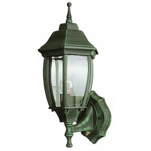 Trans Globe Lighting 4470 RT 15-3 4-Inch 1-Light Outdoor Up Wall Lantern, Rust by 