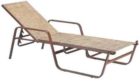 Admiral Furniture #42203SL 14-Inch High Neutral Fabric Color Sling Chaise Lounges, 2-Pack