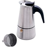 Chefs Secret 4-Cup Heavy-Gauge Stainless Steel Espresso Maker