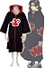 Naruto Akatsuki Itachi Uchiha Cosplay Costume (Unhooded Version)-Sold by Janecosplay