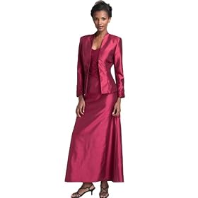 Formal Evening Dress -Mother of Bride & Groom, Wedding, Party, MOB Gown by Sean Collection (7380) BURGUNDY