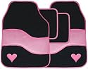 Streetwize Think Pink Car Carpet Mats/Mat Set