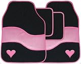 Streetwize Think Pink Car Carpet Mats/Mat Set