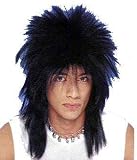 Black Unisex Rocker Costume Wig