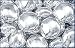 Decorative Silver Dragees, Lentil, 4oz