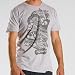 Alpinestars sticker mens t-shirt silver size medium
