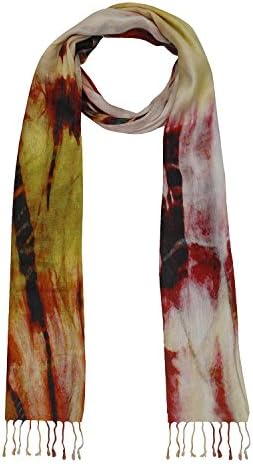 The Scarf Hut New Women's Accessories Multicolor Artistic Digital Print Scarf