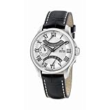 Festina Mens Retro Grade Stainless Steel Leather Strap 24-Hour Dual Time Watch #F16275 5 by Festina