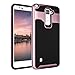 For LG Stylo 2 Plus / MS550,Ikevan Newest Fashion Premium Rugged Rubber Hard Back Case Cover Skin For LG Stylo 2 Plus / MS550 (Rose Gold)