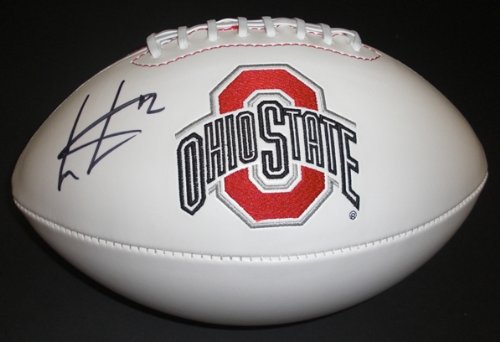 Cris Carter Autographed Ohio State Buckeyes Full Size Football