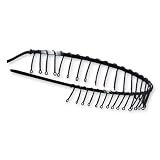 Metal Headband with Teeth Black 20mm 3/4 Inch (12)