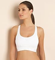 High Impact Stripe Band Non-Wired Padded Sports Bra
