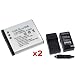eForCity 2X LI-50B Battery+Charger Compatible with Olympus Stylus Tough 8010