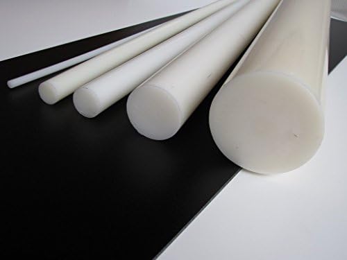 2.875" (2-7/8") DIAMETER x 60.000" LONG DELRIN® (ACETAL) NATURAL WHITE ROD