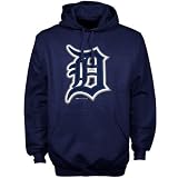 Detroit Tigers Navy Blue Jersey Logo Hoody Sweatshirt