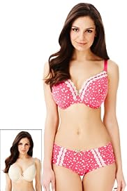 2 Pack Limited Collection Floral & Spotted DD-GG Bras