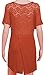 Women's Scoop Neck Short Sleeve Floral Lace Tulip Back High Low Plus Size Top