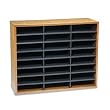 Fellowes 24-Compartment Literature Organizer, Letter Size, Medium Oak (25043)